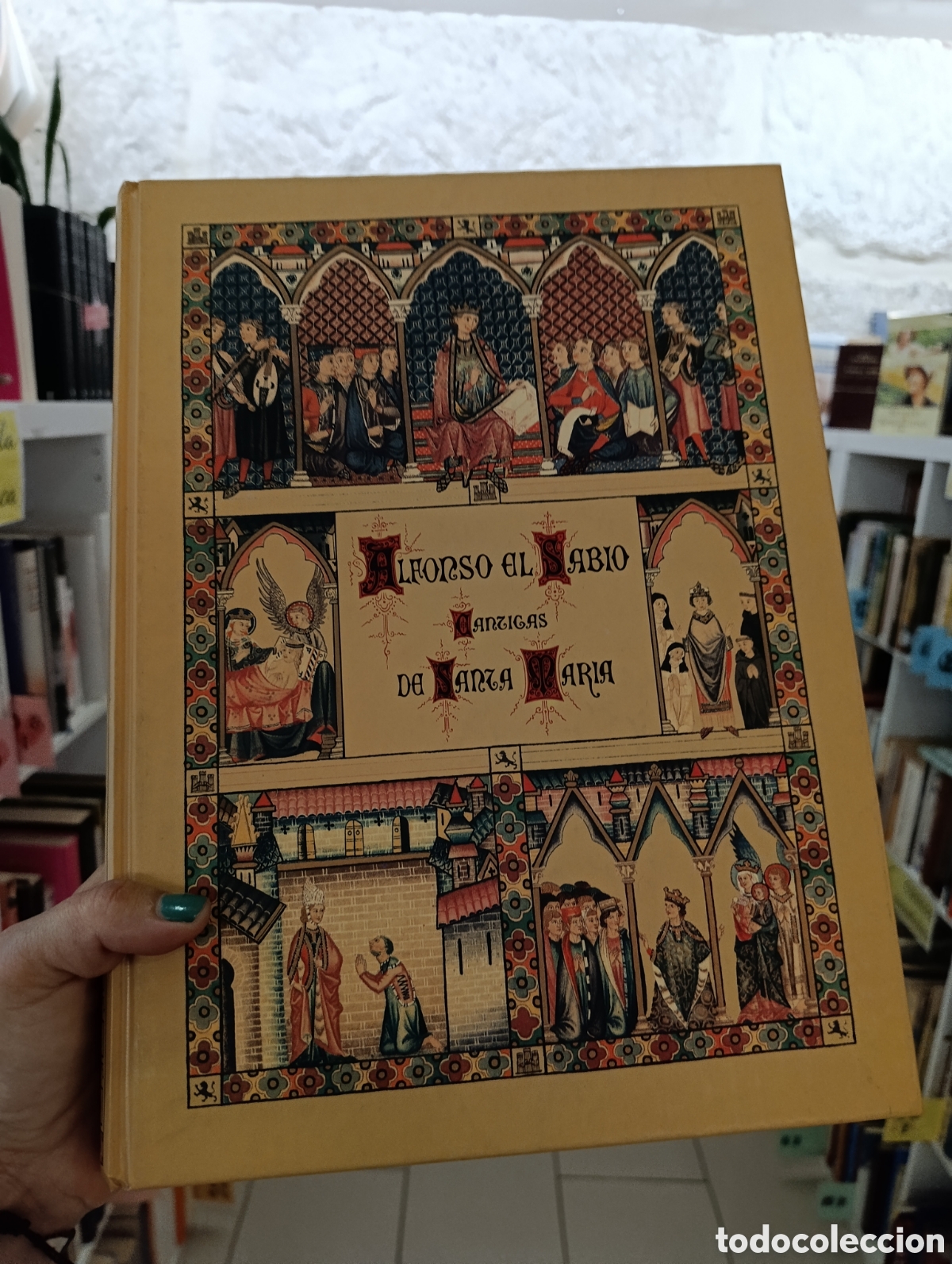 Libros: Alfonso el Sabio, Cantigas de Santa Mar&iacute;a, facs&iacute;mil, Caja Madrid, 1990, volumen I