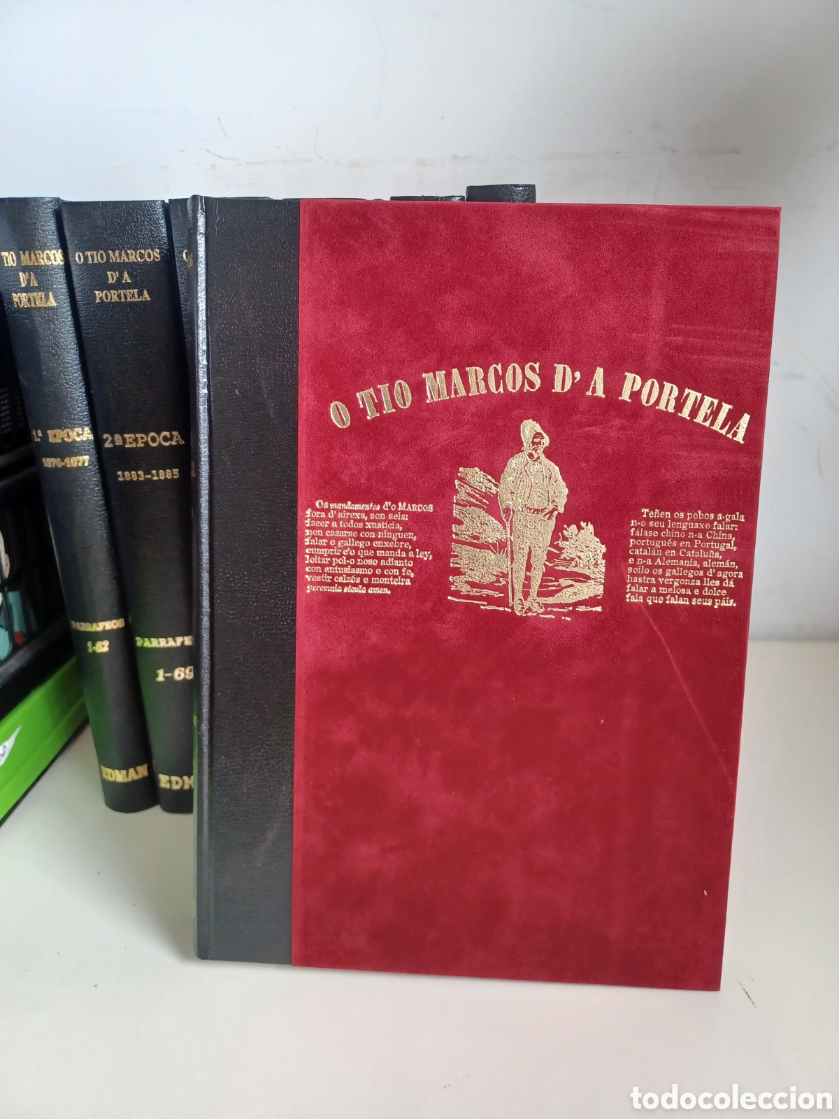 Libros: O t&iacute;o Marcos D'a Portela. Parrafeos c'o pobo galego/ Completa 7 tomos/ Edman, 1989