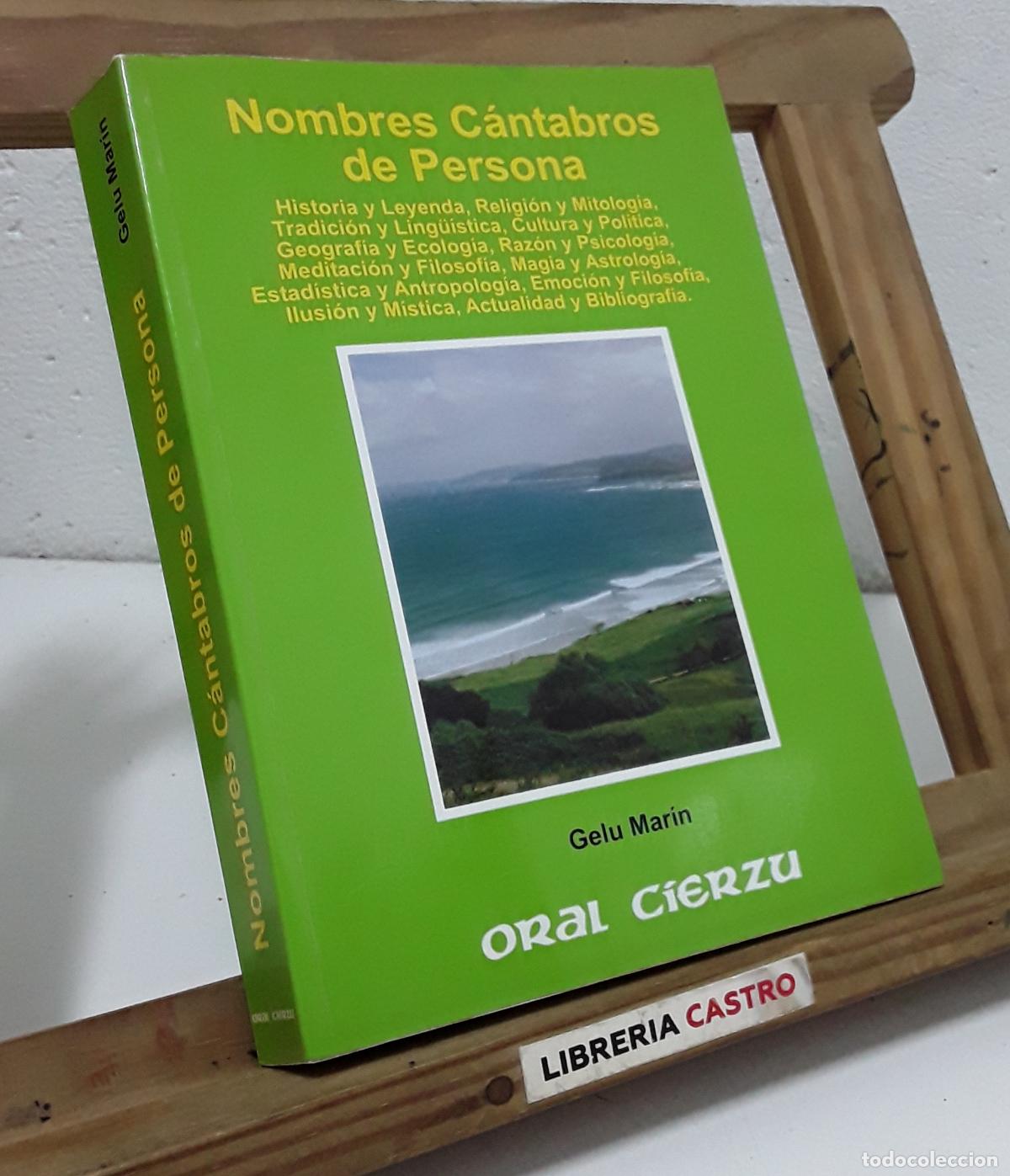 Libros: Nombres C&aacute;ntabros de persona - Gelu Mar&iacute;n.