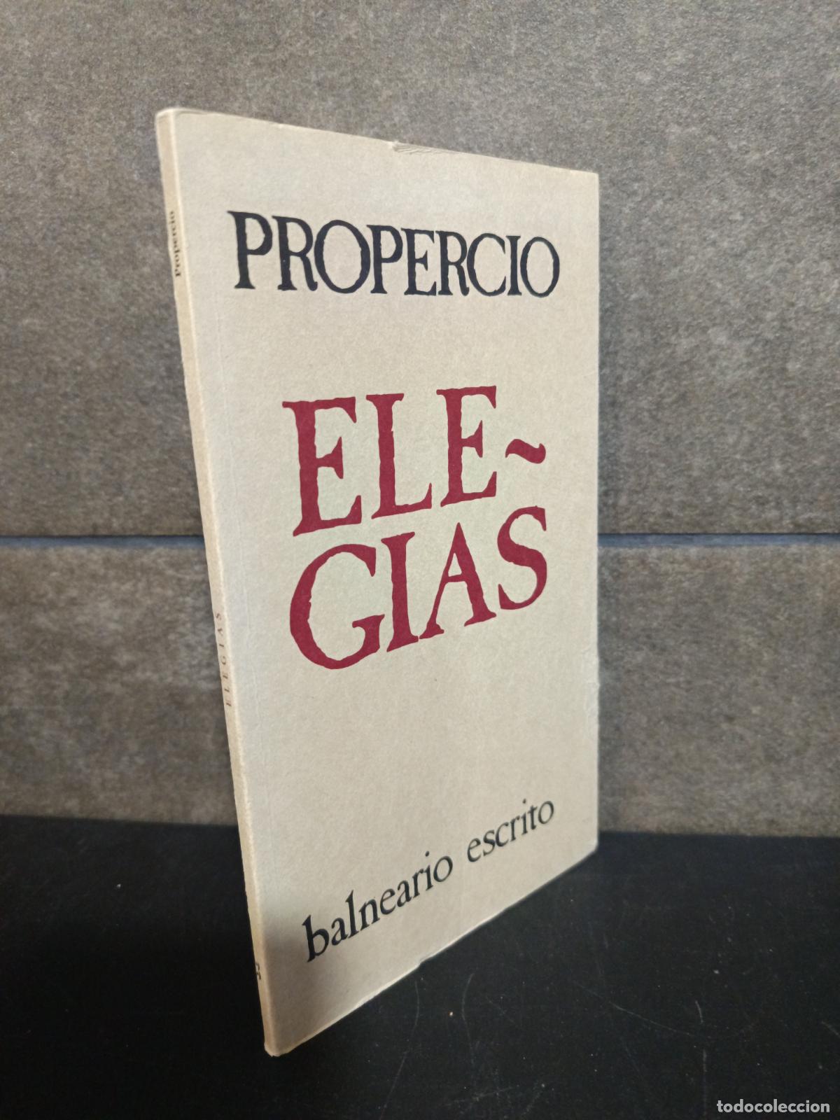 Libros: ELEGIAS, PROPERCIO