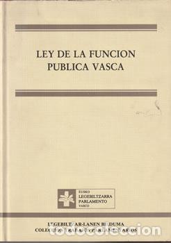 Libros: Ley de la Funci&oacute;n P&uacute;blica Vasca - VV.AA - Foto 1