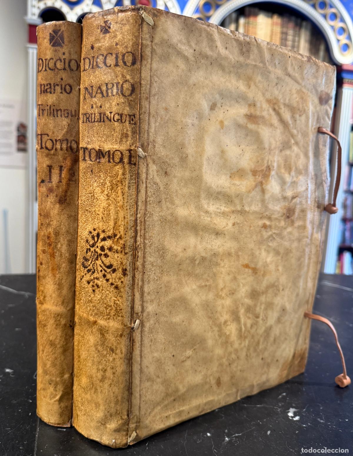 Libros: Diccionario triling&uuml;e del Castellano, Bascuence y Lat&iacute;n (2 vol.) - Larramendi, Manuel de /(Padre de