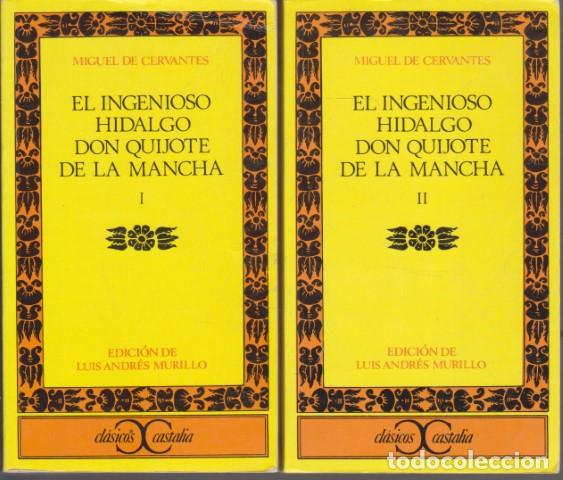 Libros: EL INGENIOSO HIDALGO DON QUIJOTE DE LA MANCHA. 2 TOMOS. COMPLETO - MIGUEL DE CERVANTES