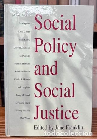 Libros: SOCIAL POLICY AND SOCIAL JUSTICE. The IPPR Reader - FRANKLIN, Jane