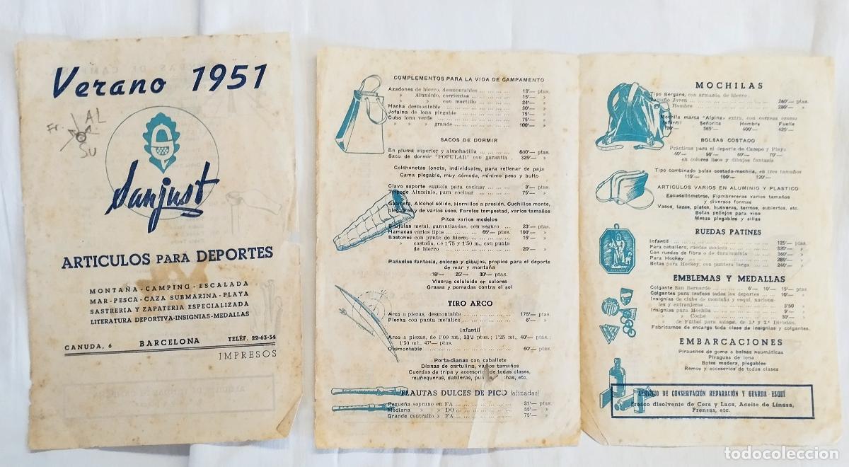 Libros: ANTIGUO CAT&Aacute;LOGO SANJUST BARCELONA: ART&Iacute;CULOS PARA DEPORTES 1951 - SANJUST