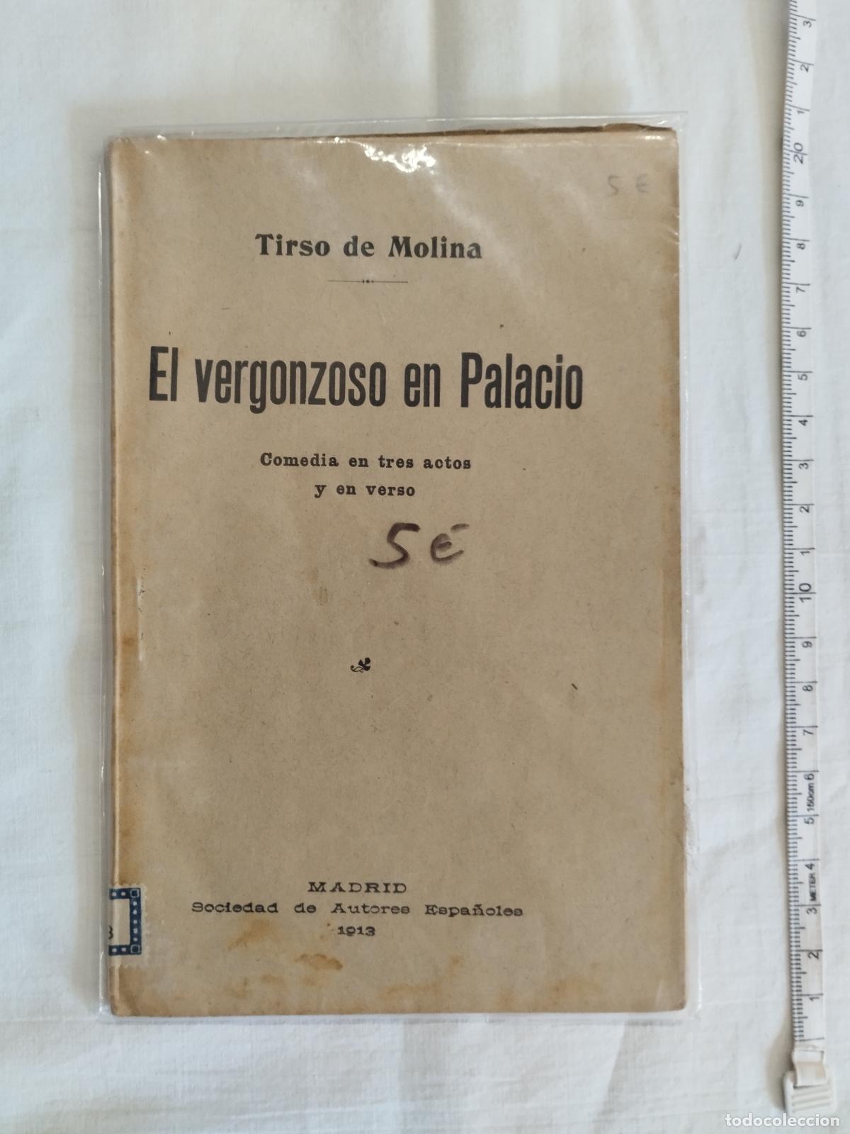 Libros: EL VERGONZOSO EN PALACIO. COMEDIA EN TRES ACTOS - TIRSO DE MOLINA