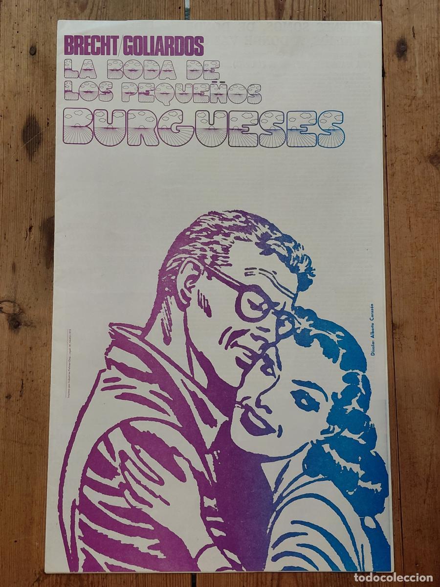 Libros: La boda de los peque&ntilde;os burgueses - Bretch [Bertold]/Goliardos. Coraz&oacute;n, Alberto (dise&ntilde;o)