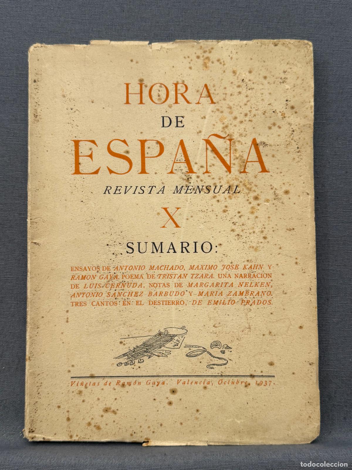 Livros em segunda m&atilde;o: HORA DE ESPA&Ntilde;A n&ordm; X. Revista Mensual Al Servicio de la Causa Popular.