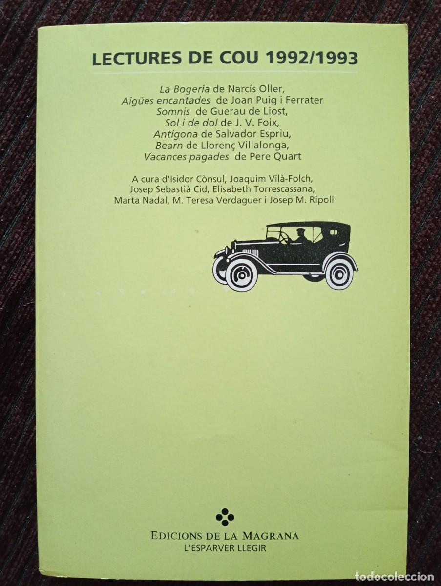 Lectures de COU 1992-1993