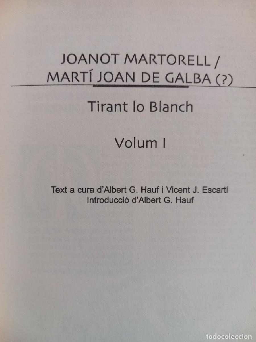 Libros: Tirant lo Blanch. (Vol. I). - MARTORELL, Joanot: - Foto 2