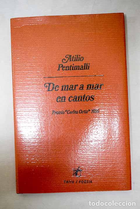 Libri di seconda mano: De mar a mar en cantos.- Pentimalli, Atilio