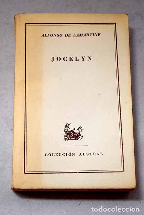Libros: Jocelyn: Lamartine, Alphonse de.- Lamartine, Alphonse de