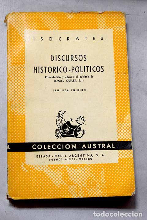 Libros: Discursos hist&oacute;rico-pol&iacute;ticos.- Is&oacute;crates