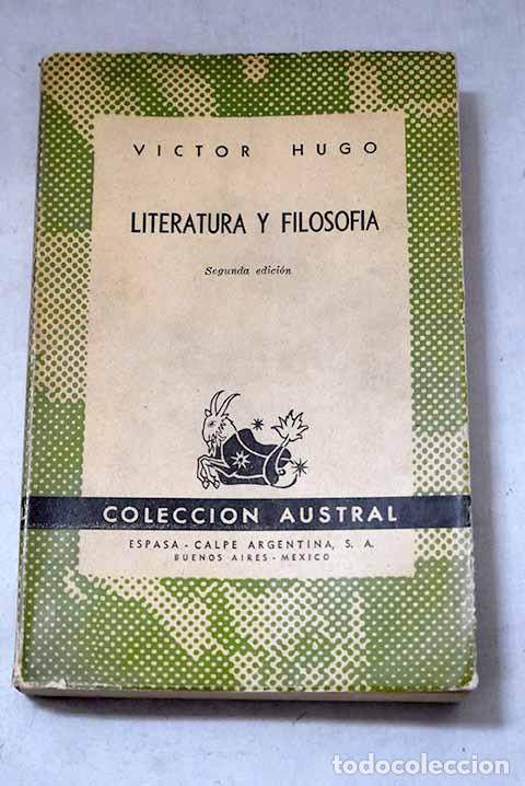 Libros: Literatura y filosof&iacute;a.- Hugo, Victor