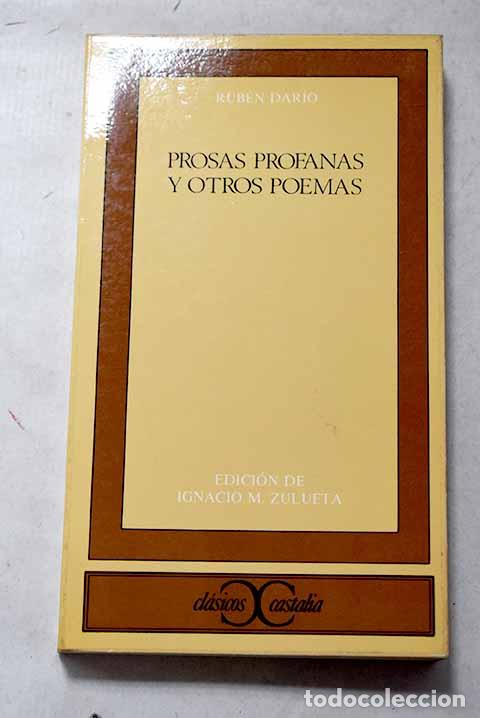 Libros: Prosas profanas y otros poemas.- Dar&iacute;o, Rub&eacute;n