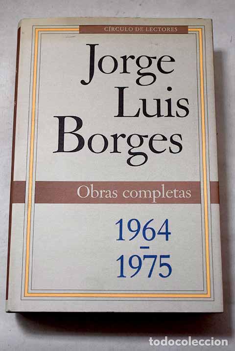 Libros: Obras completas, Tomo III. 1964-1975.- Borges, Jorge Luis