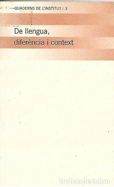 B&uuml;cher: De llengua, difer&egrave;ncia i context- 9788439367727