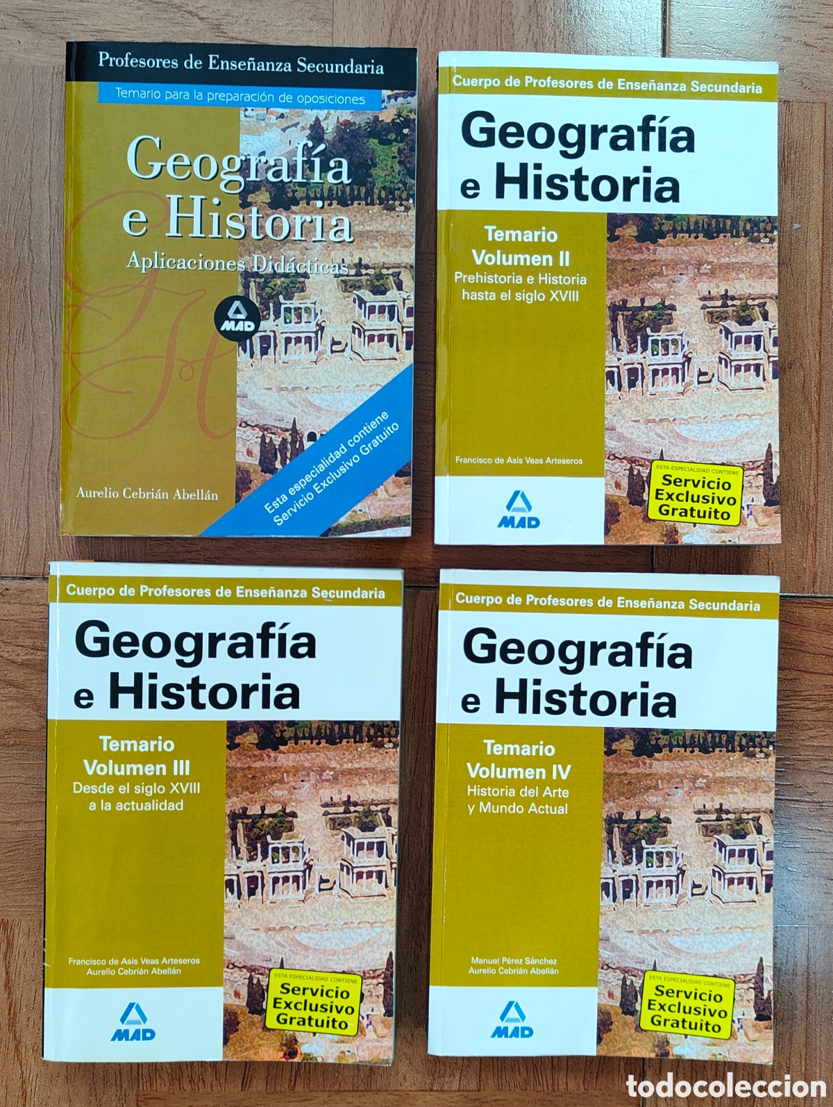 Libros: Geograf&iacute;a e Historia Temario � 4 Vol&uacute;menes - Cuerpo de Profesores de Ense&ntilde;anza Secundaria - Manuel