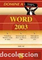 Libros: Word 2003 - Domine a 110%- 9789727224302