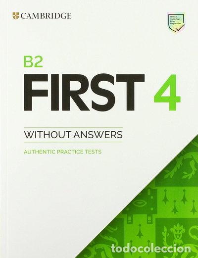 Libros: B2 First 4 Student's Book without Answers- 9781108748100