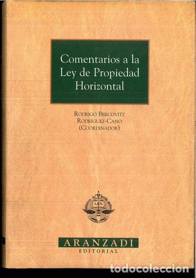 Libros: Comentarios a la Ley de Propiedad Horizontal- 9788484103158