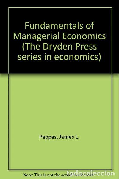 Libros: Fundamentals of Managerial Economics- 9780030710339