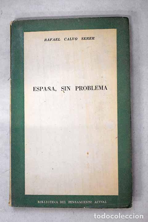 Libros: Espa&ntilde;a, sin problema.- Calvo Serer, Rafael