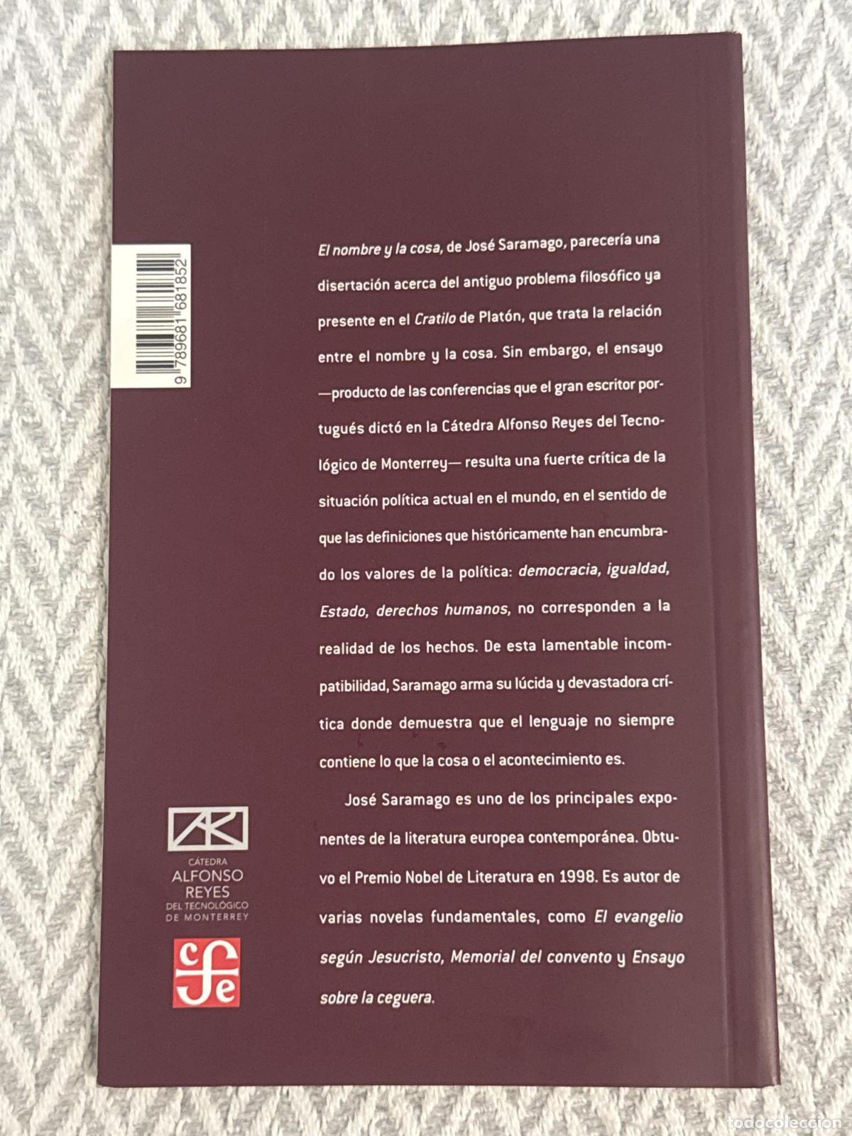 Libros: El nombre y la cosa - Jos&eacute; Saramago - Foto 3