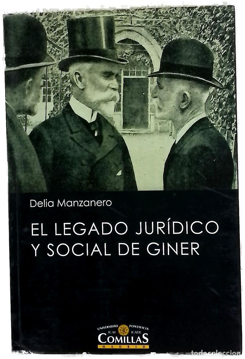 Libros: El legado jur&iacute;dico y social de Giner