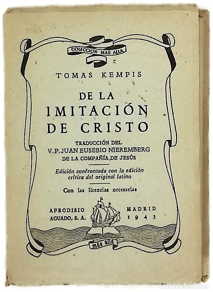 Livres: De la imitaci&oacute;n de Cristo