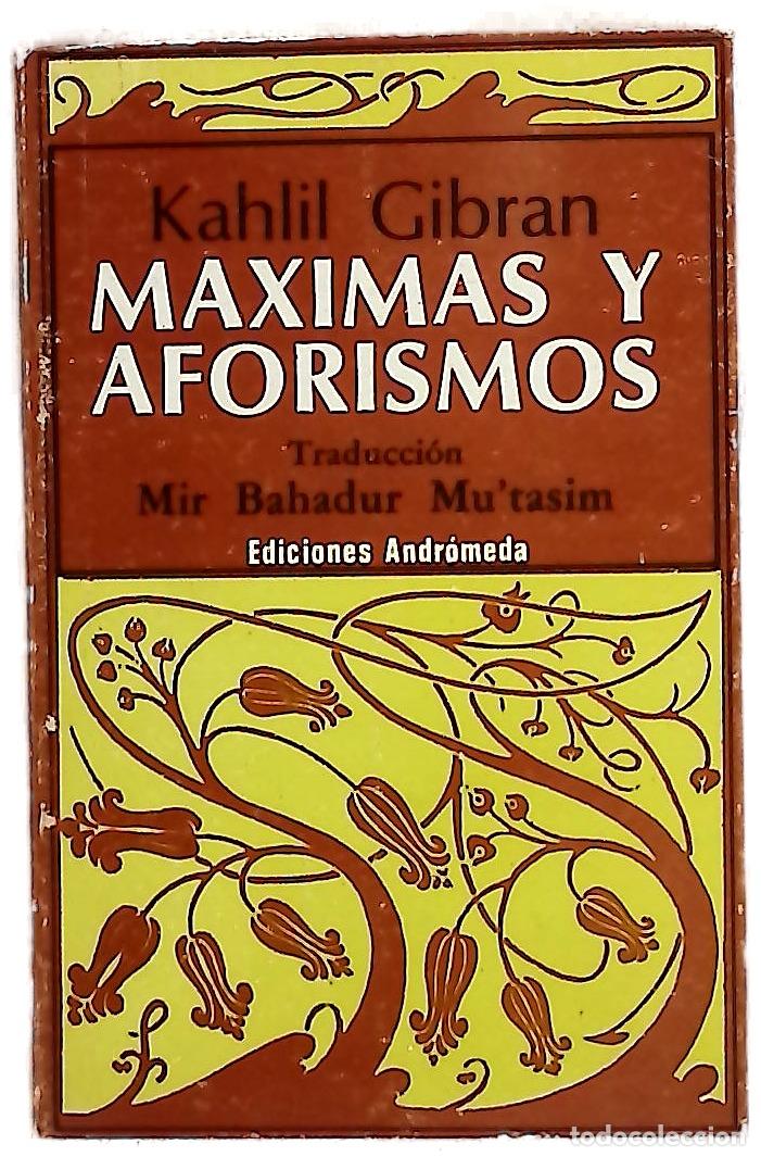 Livres: M&aacute;ximas y aforismos - Gibran, kahlil