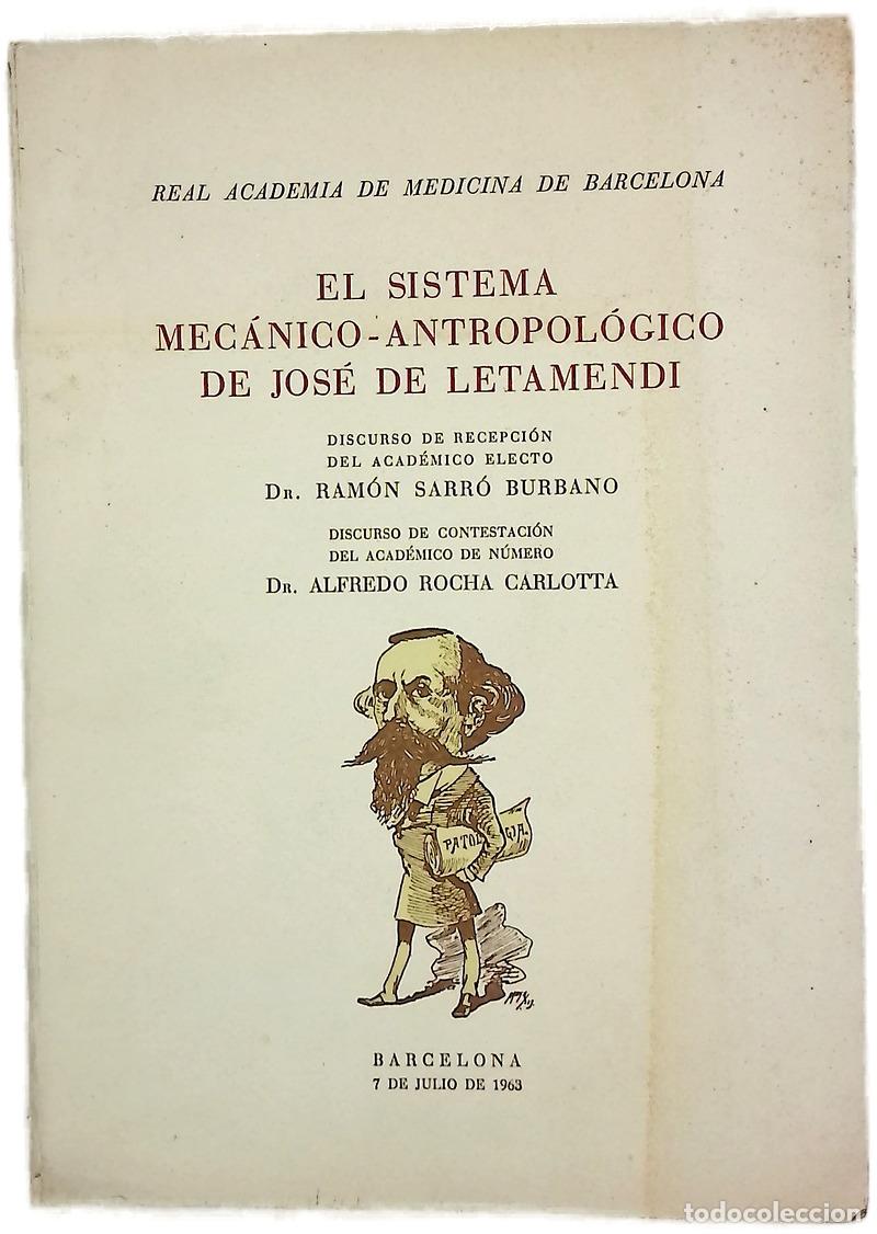 Libros: El sistema mec&aacute;nico-antropol&oacute;gico de Jos&eacute; de Letamendi