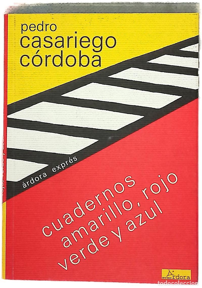 Libros: Cuadernos amarillo, rojo, verde y azul