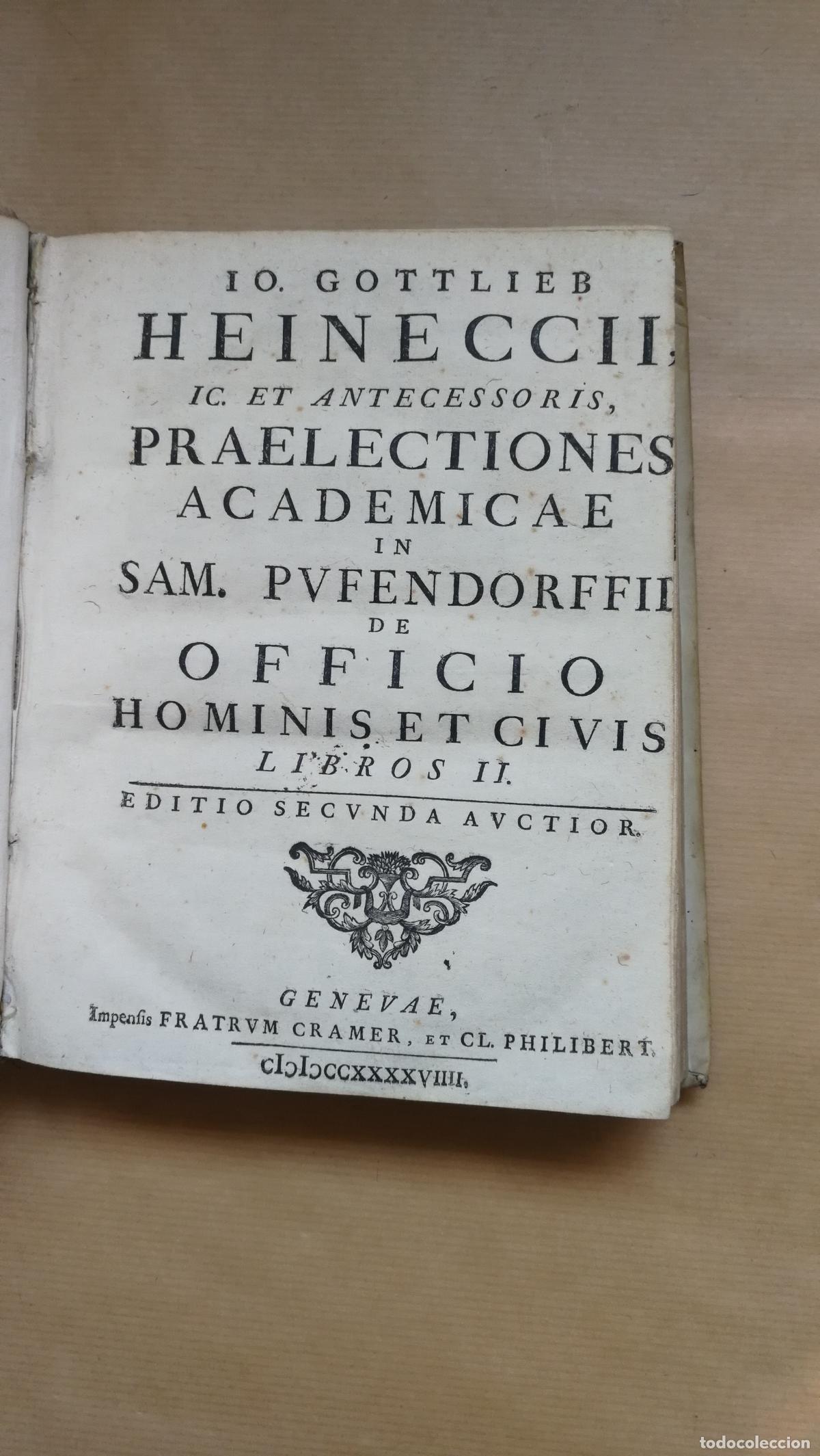 Libros: Praelectiones academicae in Sam. Puffendorfii de officio hominis et civis libros II - Johann Gottlie