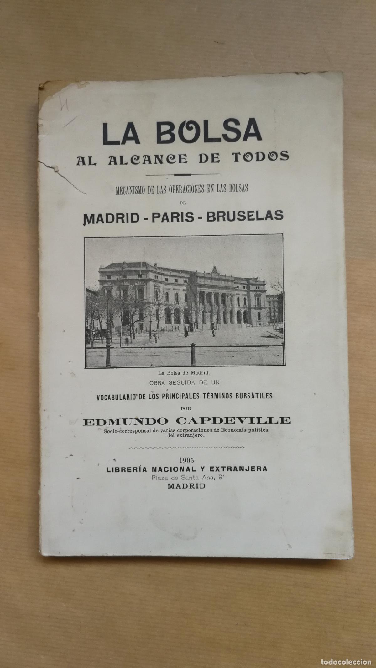 Libros: LA BOLSA AL ALCANCE DE TODOS - EDMUNDO CAPDEVILLE