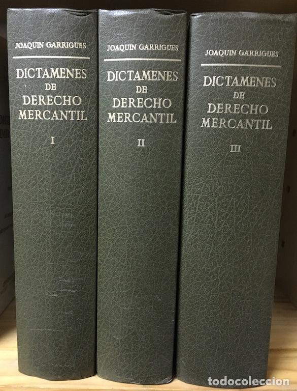 Livres: DICTAMENES DE DERECHO MERCANTIL - GARRIGUES, Joaqu&iacute;n