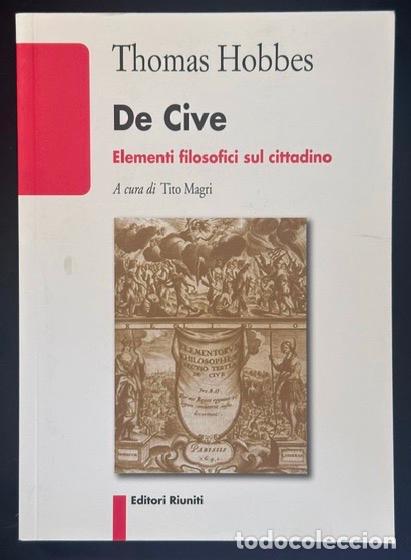 Libros: DE CIVE. Elementi filosofici sul cittadino - HOBBES, Thomas