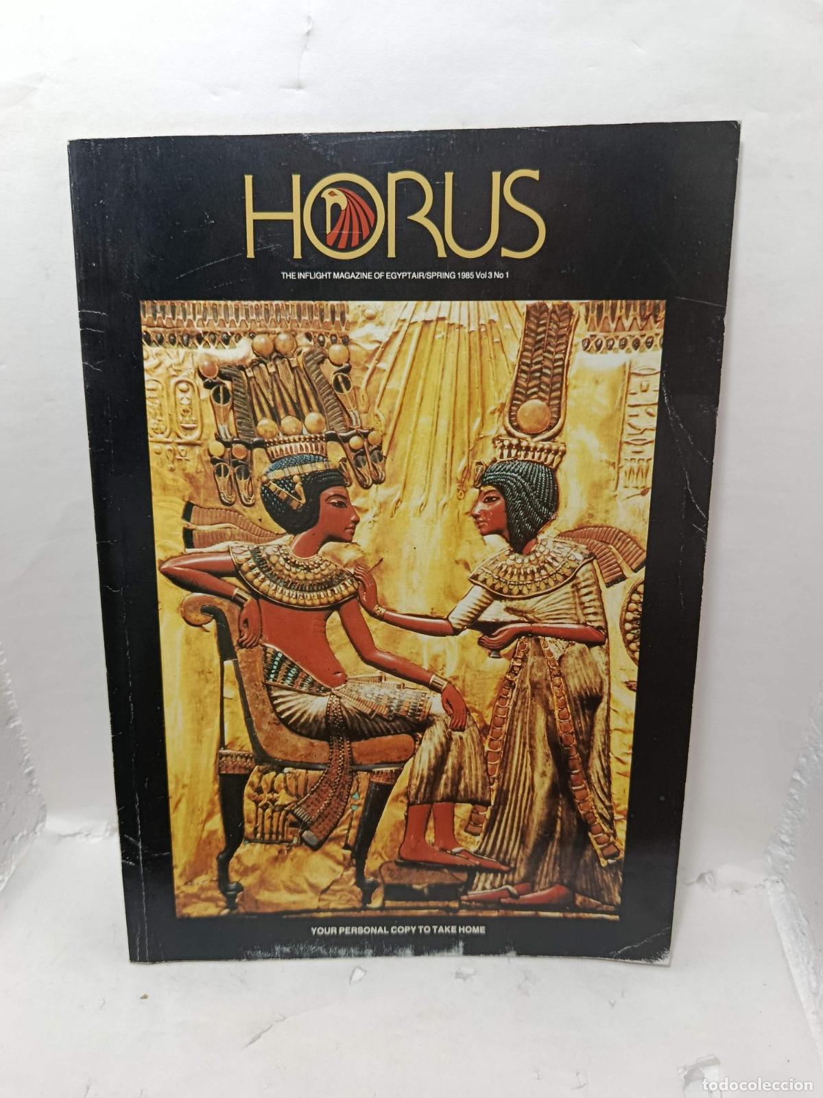 Livres: HORUS. The Inflight Magazine of Egyptair, Primavera 1985, Vol. 3, N&uacute;mer 1 -