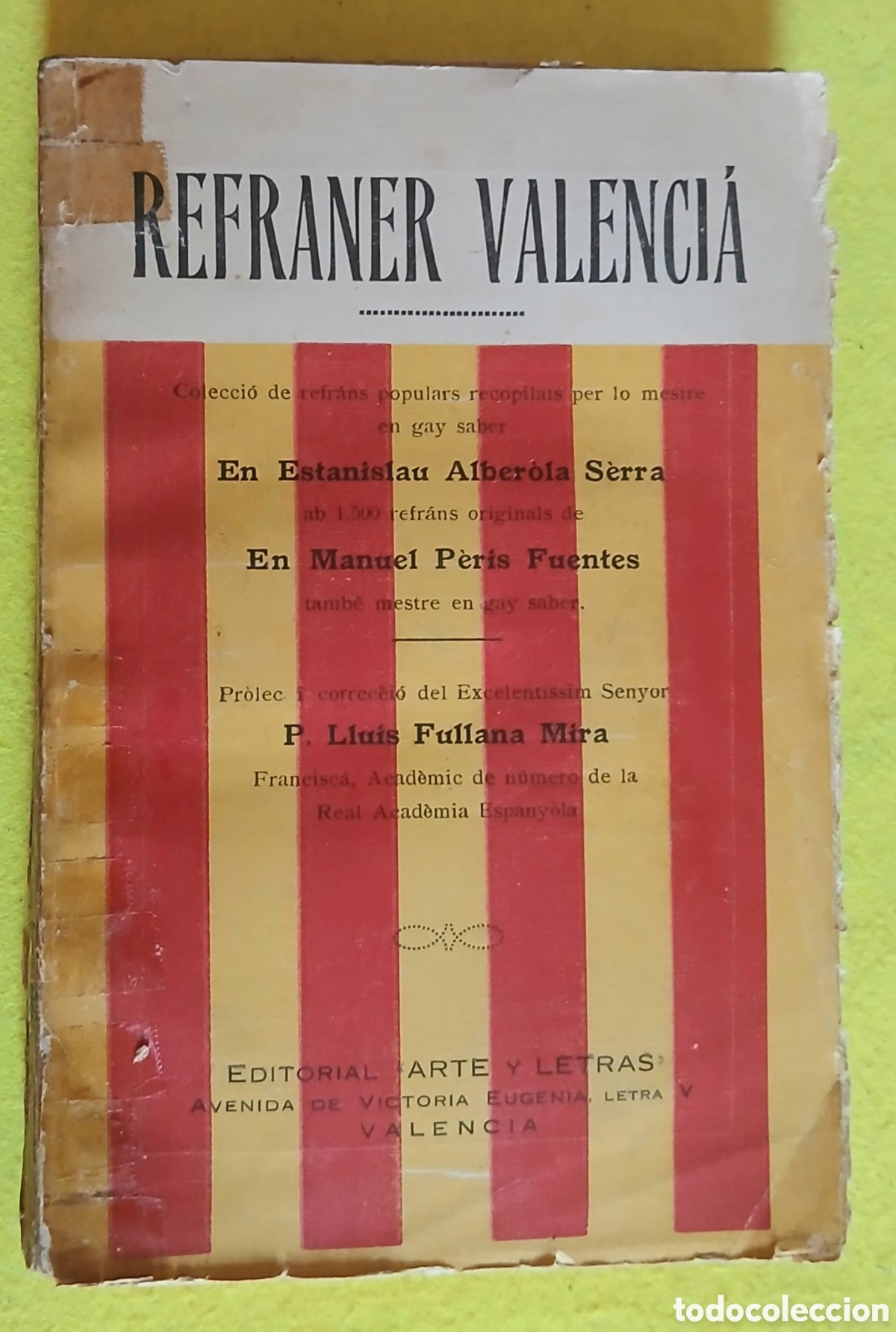 Libros: Refraner Valenci&agrave;, 1928 - Foto 2