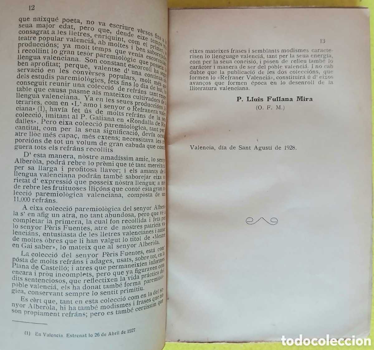 Libros: Refraner Valenci&agrave;, 1928 - Foto 5