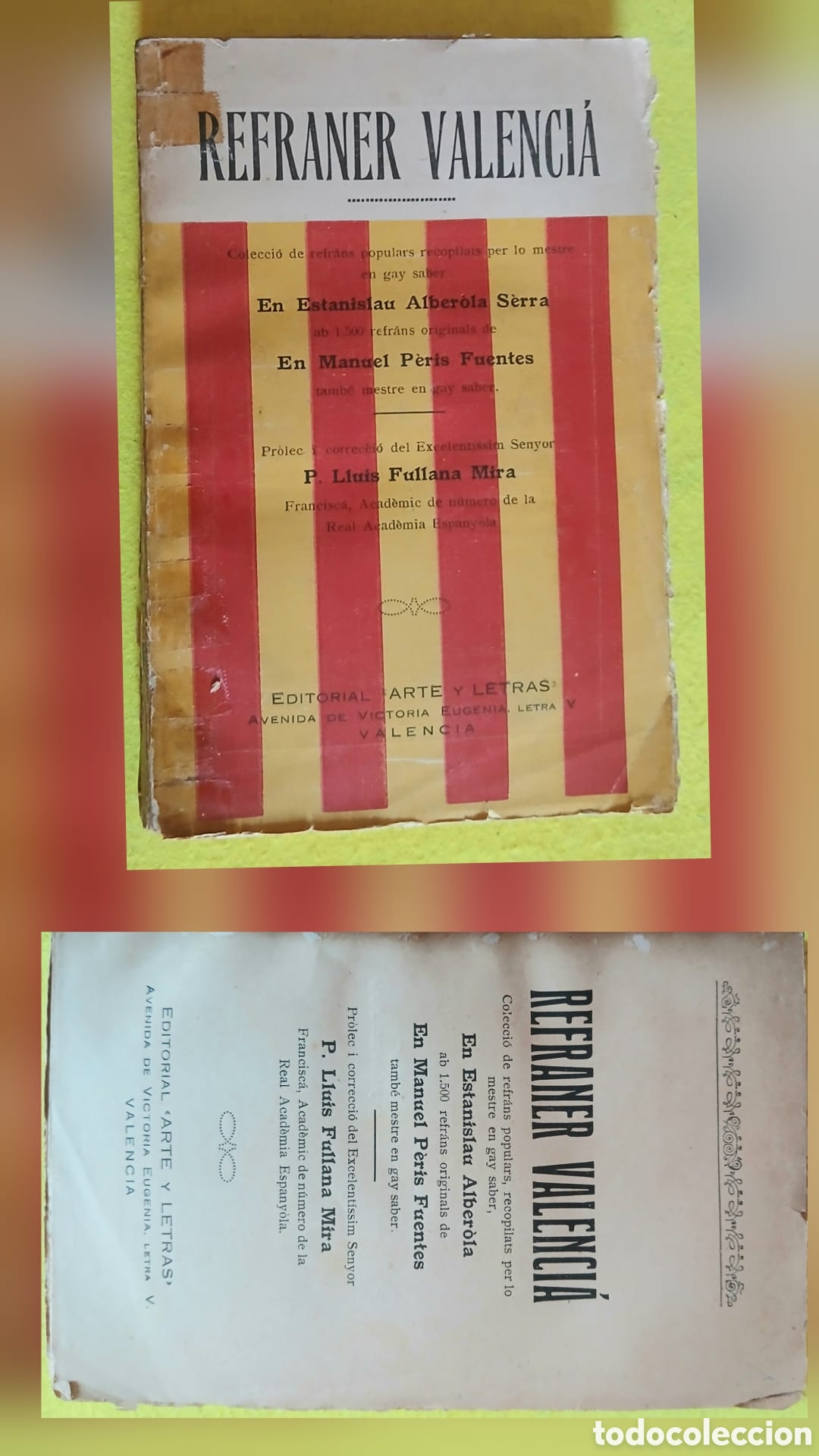 Libros: Refraner Valenci&agrave;, 1928 - Foto 1