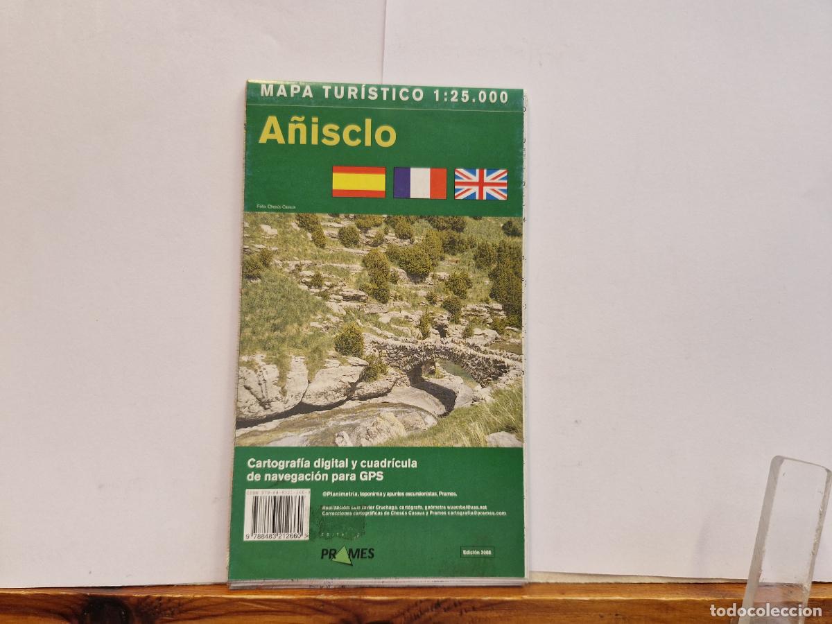 Libros: MAPA TURISTICO 1:25.000 A&Ntilde;ISCLO. CARTOGRAFIA DIGITAL Y CUADROCULA DE NAVEGACION PARA GPS.