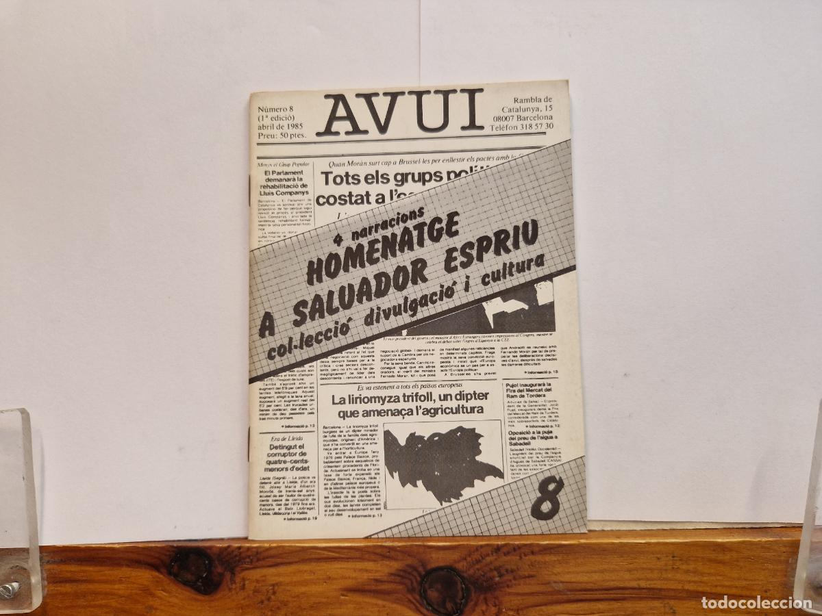 Libros: AVUI. 4 NARRACIONS HOMENTGE A SALUADOR ESPRIU. ABRIL DE 1985