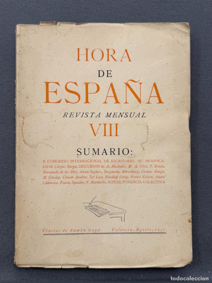 Libros: HORA DE ESPA&Ntilde;A n&ordm; VIII. Revista Mensual Al Servicio de la Causa Popular.