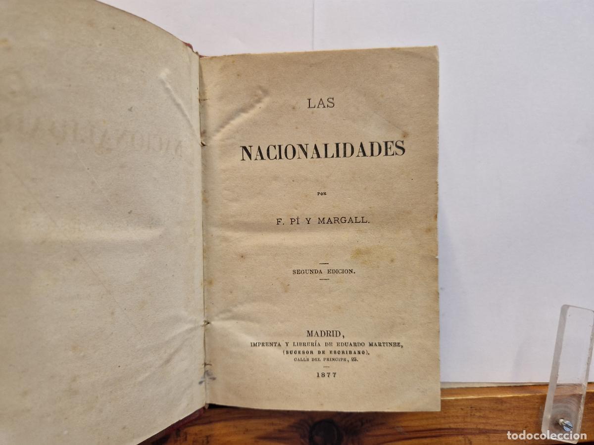 books: LAS NACIONALIDADES. POR F.PIY MARGALL.