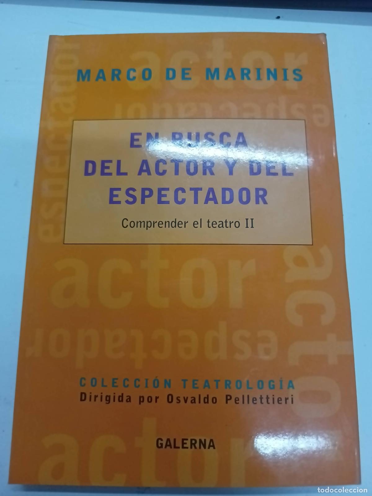 books: En busca del actor y del espectador - Marco de Marinis - Marco de Marinis