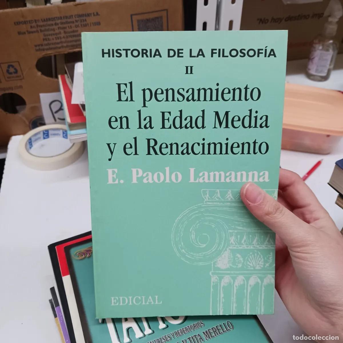 Libros: El pensamiento en la edad media y el renacimiento (det.) - E. Paolo Lamanna