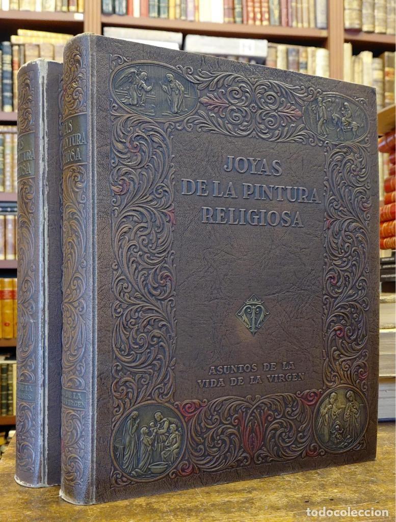 Libri di seconda mano: JOYAS DE LA PINTURA RELIGIOSA. Album con escenas de la Vida de la Virgen // ... de Jes&uacute;s... 2 Tomos.
