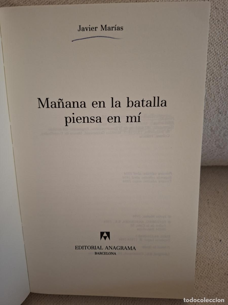 Libros: Ma&ntilde;ana en la batalla piensa en m&iacute; - Mar&iacute;as, Javier - Foto 4