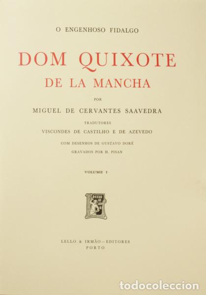 Libri di seconda mano: CERVANTES SAAVEDRA. (Miguel de) - O ENGENHOSO FIDALGO DOM QUICHOTE DE LA MANCHA. [2 VOLS.]